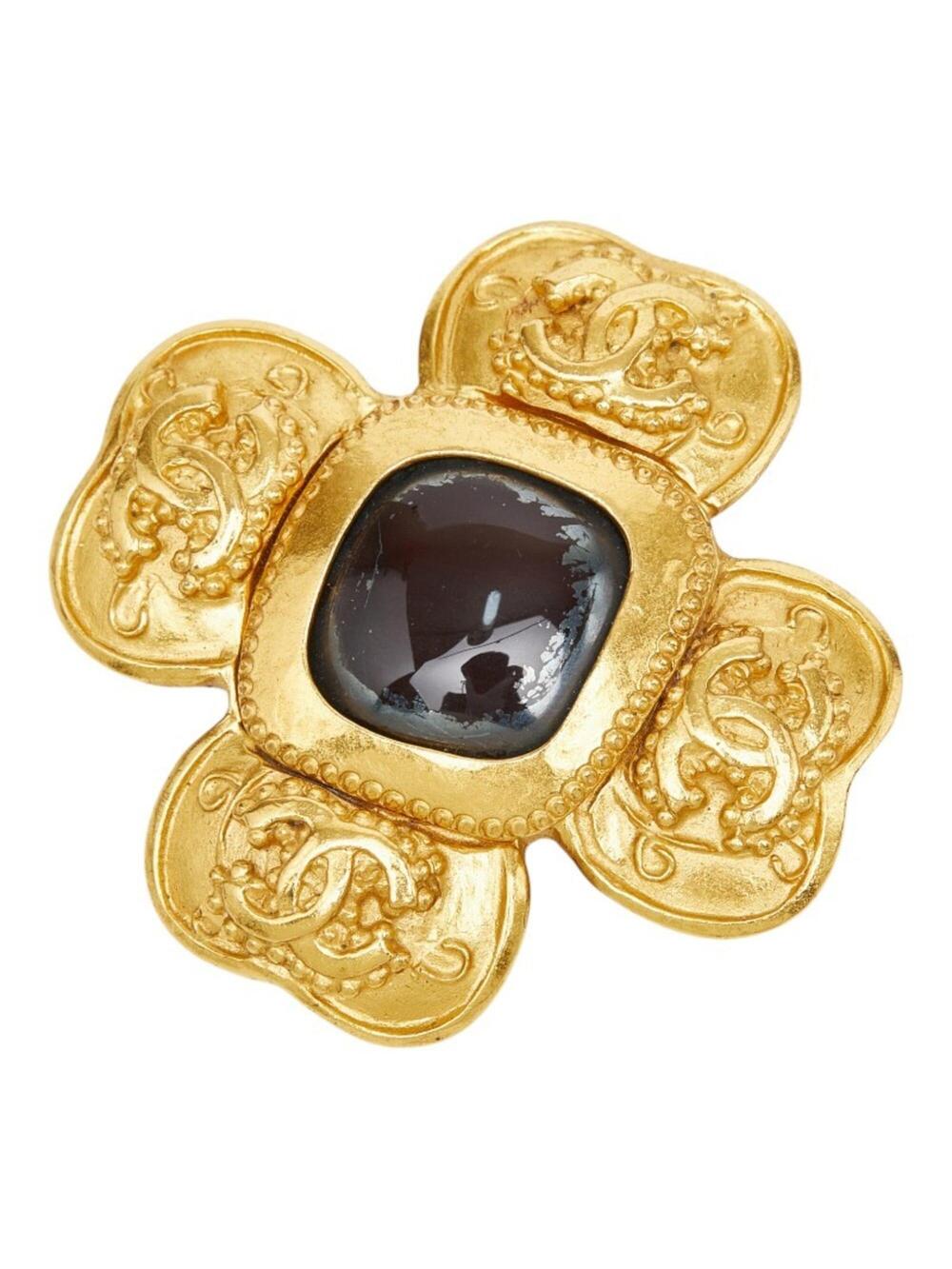 Chanel Cc Logo Brooch Metal #288087C86B